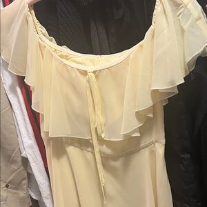 Forever 21 Cream Satin Top